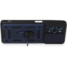 Nevarium Xiaomi Redmi Note 12 Pro 5g Uyumlu Kılıf Pars Lens Sürgülü Yüzüklü Standlı Korumalı Kılıf