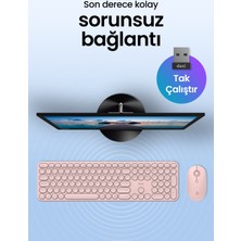 Daxi MK250 Elegance Sessiz 2.4ghz Kablosuz Türkçe Q Klavye Mouse Seti