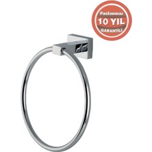 Çelik Banyo Paslanmaz Pirinç Kenzo Yuvarlak Havluluk