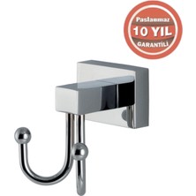 Çelik Banyo Paslanmaz Pirinç Kenzo 2’li Askılık