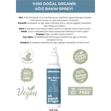 Naturana Doğal Organik Ağız Kokusu ve Aft Giderici Nefes Tazeleyici Hijyen Sprey 100 ml Diş Eti Sağlığı