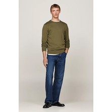 Erkek Bisiklet Yaka Kazak - Yeşil