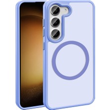 BBS Teknoloji Grup Galaxy S24 Fe Kılıf Magsafe Şarj Özellikli Mat Arka Yüzey Sio Kapak-Lila