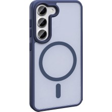 BBS Teknoloji Grup Galaxy S24 Fe Kılıf Magsafe Şarj Özellikli Mat Arka Yüzey Sio Kapak-Lila
