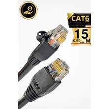 MN6 M106 15 Metre Internet Kablosu/0,50mm Utp CAT6 23AWG/ iki Kat Korumalı/iç ve Dış Mekan Uyumlu/ethernet kablosu 15 metre