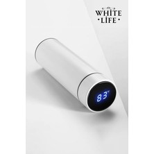 White Life Dijital Sıcaklık Göstergeli Termos 500ML Beyaz