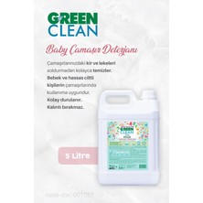 Green Clean Baby Bitkisel Çamaşır Yumuşatıcı 2750 Ml, Çamaşır Deterjanı 5lt ve Rosıe