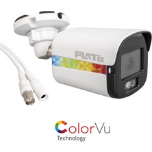 Plato PL-22995 5mp Color Vu Mikrofonlu 2.8 mm 3 Atom LED Metal Kasa Ahd Bullet Kame - FEİ6818-975