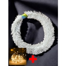 Lapidaria Yılbaşı Işıklı Çam Dekoratif Garland Çam Ağaçı Dalı Sarmal Tel  5 Metre