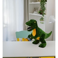 Peluş T-Rex Dinazor Peluş Oyuncak Yastık Oyuncak Uyku ve Oyun Arkadaşı 40 cm