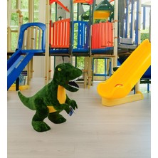 Peluş T-Rex Dinazor Peluş Oyuncak Yastık Oyuncak Uyku ve Oyun Arkadaşı 40 cm