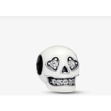 Hector Co Jewellery Işıltılı Kuru Kafa Charm
