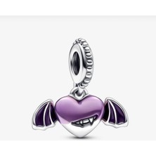 Hector Co Jewellery Vampir Kanatlı Kalp Sallantılı Charm