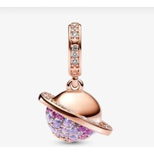 Hector Co Jewellery Gezegen Satürn Köpüklü Sallantılı Charm