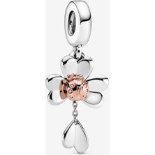 Hector Co Jewellery Yonca ve Uğur Böceği Sallantılı Charm