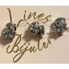 Hector Co Jewellery Sevgi Ağacı Kalp Sallantılı Charm  925 Ayar Gümüş