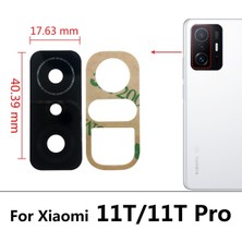 Tkgz Xiaomi Mi 11T Arka Kamera Camı Lens Yapışkanlı