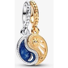 Hector Co Jewellery Ayrılabilir Güneş ve Ay Sallantılı Charm
