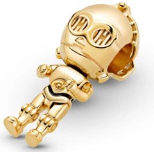 Hector Co Jewellery Star Wars C-3po Droid Charm (925 Ayar Gümüş)