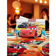 VibeHome Cars Temalı 120 x 180 Masa Örtüsü - Doğum Günü Parti ve Eğlenceli Etkinlikler Için