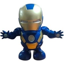 Pilli Işıklı Dans Eden Robot Demiradam Batman Dance Hero Ironman 20 cm