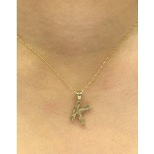 HAKAN GÜLER KUYUMCULUK  14 Ayar Altın K Harfli Aynalı Zincir