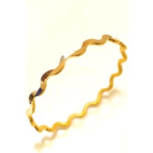 HAKAN GÜLER KUYUMCULUK Altın Çapraz Ajda Model Bilezik