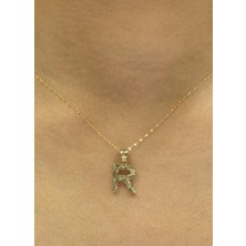 HAKAN GÜLER KUYUMCULUK 14 Ayar Altın R Harfli Aynalı Zincir