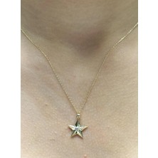 HAKAN GÜLER KUYUMCULUK Altın Yıldız Kolye Uçlu Zincir