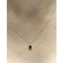 HAKAN GÜLER KUYUMCULUK  Altın Doğal Taş Kolye Uçlu Zincir