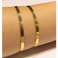 HAKAN GÜLER KUYUMCULUK Altın Kalemli Aynalı Model Bilezik