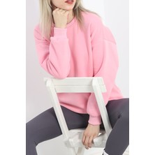 Gıronda Bisiklet Yaka Üç Iplik Sweat Pembe - 20138.1878.
