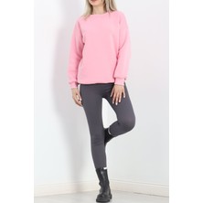 Gıronda Bisiklet Yaka Üç Iplik Sweat Pembe - 20138.1878.