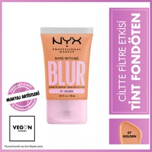 Nyx Professional Makeup Blur Tint Ciltte Filtre Etkili Fondöten - 07 Golden