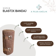 Aplussağlık Elastik Bandaj 10 cm Yüksek Kalite Süper Tıbbi Elastik Bandaj