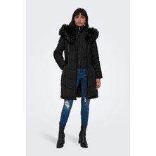 Only Onlnewlinette Slim Fit Kapüşonlu Mont Bayan Mont 15295396