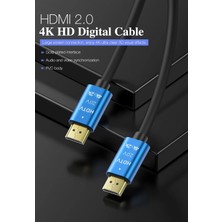 Gold Step 4K Ultra Hd 2.0V Alüminyum Başlık Altın Uçlu Hdmi Kablo