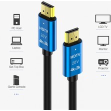 Gold Step 4K Ultra Hd 2.0V Alüminyum Başlık Altın Uçlu Hdmi Kablo