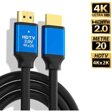 Gold Step 4K Ultra Hd 2.0V Alüminyum Başlık Altın Uçlu Hdmi Kablo