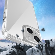 ZORE iPhone 13 Kılıf Airbagli Takılabilir Askı Aparatlı Snap Silikon Kapak-Şeffaf