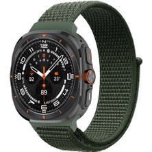Gökmen Aksesuar ​​galaxy Watch Ultra 47MM Zore Krd-03 Hasır Kordon-Koyu Yeşil