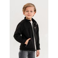 Gold Class Kidswear Cepli Fermuarlı Erkek Çocuk Süet Ceket