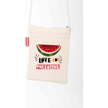 Zaytoon Çanta, Karpuz Sembolü Kanvas Bez Çanta (LOVE FOR PALESTINE)