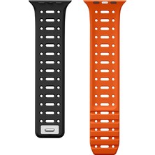 RedClick Watch 10 46MM KRD-124 Silikon Kordon Terletmeyen Delikli Strap Kayış