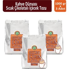 Kahve Dünyası Teneke Sıcak Çikolata 1000 gr x 3 Adet