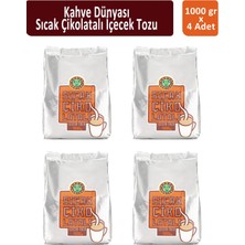 Kahve Dünyası Teneke Sıcak Çikolata 1000 gr x 4 Adet