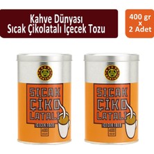 Kahve Dünyası Teneke Sıcak Çikolata 400 gr x 2 Adet