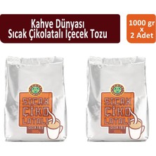 Kahve Dünyası Teneke Sıcak Çikolata 1000 gr x 2 Adet