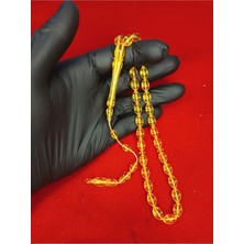 Mos Tespih Sistemli Üst Düzey Toz Kehribar Tesbih