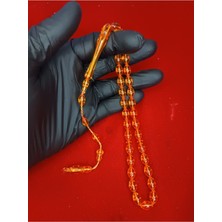 Mos Tespih Sistemli Üst Düzey Toz Kehribar Tesbih